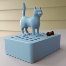 Picture of print of Cat SD Card holder