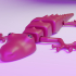 Arculated lizzard desktop fidget pet for 3D print image