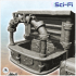 Steampunk bar accessories set with counter (1) - Future Sci-Fi SF Post apocalyptic Tabletop Scifi Wargaming Planetary exploration RPG Terrain image