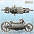 Steampunk motorcycle with curved handlebars and large central engine (5) - Future Sci-Fi SF Post apocalyptic Tabletop Scifi Wargaming Planetary exploration RPG Terrain image