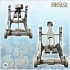 Fantasy medieval catapult decorated with skulls with chain (1) - miniatures warhammer scenery terrain tabletop image