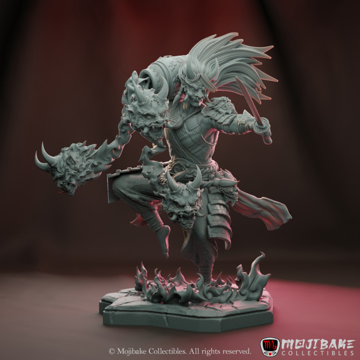 Blades of Harmony: The Oni Demon hunter diorama(Presupported)'s Cover