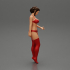 Sexy Girl standing in lingerie bikini image