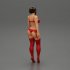Sexy Girl standing in lingerie bikini image