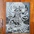 Ten Headed Great Kali - Lithograph [Easy to Print Filament Painting] image