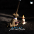 Mimic Broom and Candle - Dark Fantasy 3D Miniature image