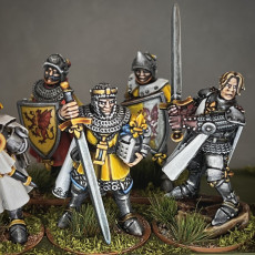 Picture of print of Knights of Gallia on Foot - Highlands Miniatures