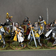 Picture of print of Knights of Gallia on Foot - Highlands Miniatures