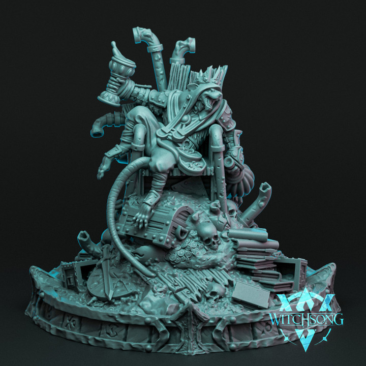 3D Printable The Rat King's Throne by Witchsong Miniatures