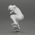 Man in cap jumping on skateboard image