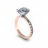 Pav Solitaire Diamond Ring image
