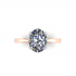 Oval Solitaire Diamond Ring image
