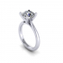 Solitaire Twist Prong Diamond Ring R3 image