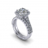 Halo Square Wedding Ring image