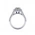 Halo Square Wedding Ring R2 image