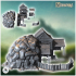 Medieval mine entrance with rails and mining building (8) - Medieval Gothic Feudal Old Archaic Saga 28mm 15mm RPG image