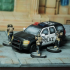 Modern SUV modular Police, FBI print image