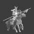 Medieval warrior bishop - mounted with lance image