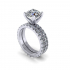 Pav Solitaire Diamond Ring R3 image