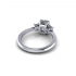 Emerald Three Stone Wedding Ring R2 image