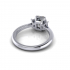 Emerald Three Stone Wedding Ring R4 image
