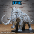 Mammoth Armored / Arctic Elephant / Tusked Ice Beast / Snow Creature / Frozen Mount Animal / Norse Encounter image
