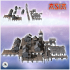 Large Asian riverside village set with wooden houses and tower (10) - Asian Asia Oriental Angkor Ninja Traditionnal RPG Mini image