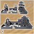 Oriental building with balcony, perimeter wall and corner tower (12) - Medieval Modern Oriental Desert Old Archaic East 28mm 15mm RPG image