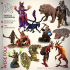Were Folk - Transforming Creatures - 12 model - PRESUPPORTED - 32mm Scale image