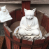 Meditating Cat Statue image