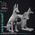 Anubis Hounds - 3 Models - Court of Anubis - PRESUPPORTED - Illustrated and Stats - 32mm scale image