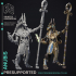 Anubis - God Of Death - Court of Anubis -  PRESUPPORTED - Illustrated and Stats - 32mm scale image