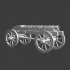 Medieval 4-wheeled cannon image