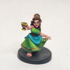 Picture of print of Halfling Female -  Brie the halfling socialite - Female Halfling Townsfolk