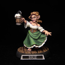 Picture of print of Halfling Female -  Brie the halfling socialite - Female Halfling Townsfolk