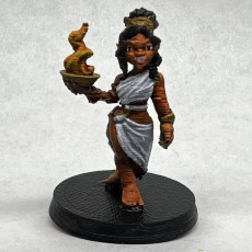 Picture of print of Halfling Cleric / Sorcerer - Metsa the Halfling Cleric - Female Halfling Sorcerer / Cleric