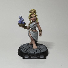 Picture of print of Halfling Cleric / Sorcerer - Metsa the Halfling Cleric - Female Halfling Sorcerer / Cleric