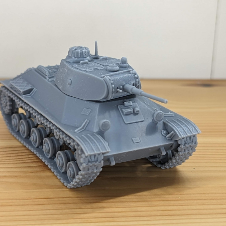 3D Printable T-50 Light Tank (USSR, WW2) by Wargame3d