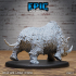Woolly Rhino / Rhinocero / Arctic Beast / Horned Snow Creature / Frozen Wild Animal /  Ice Age Encounter image