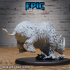 Woolly Rhino Set / Rhinocero / Arctic Beast / Horned Snow Creature / Frozen Wild Animal /  Ice Age Encounter image