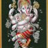 Ganesh Dancing the Tandava [Easy to Print Filament Painting] image