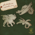 Folkloric Creatures - Three pre-supported 28mm Tabletop Miniatures + DnD stats image