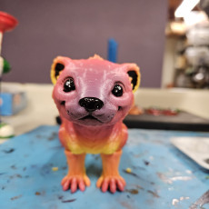Picture of print of Ferret, Articulated fidget, Print-In-Place Body, Snap-Fit Head, Cute Flexi