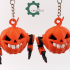 Halloween Pumpkin Robot Keychain image