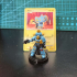 display stand for 32mm base with Pokémon card image