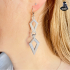 DIAMOND SHAPED EARRINGS - 3 DESIGNS - PRINT IN PLACE image