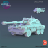 Wheel Tank / Infantry Machine / Roving Vehicle / Alien War Construct / Steampunk Battle Robot / Cosmic Invasion Army / Cyberpunk / Sci-Fi Encounter image