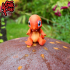 Pokemon Charmander Flexi Print-In-Place + figure & keychain image
