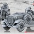 WWII Polish 10th MB Jeep and motorcycles image