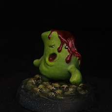 Picture of print of Mallowkin Zombie Miniature, Pre-Supported